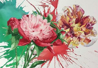 «Квіти». 2017. Полотно, акрил